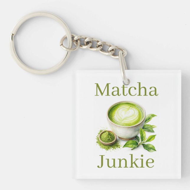Porte-clés Matcha Junkie (Devant)