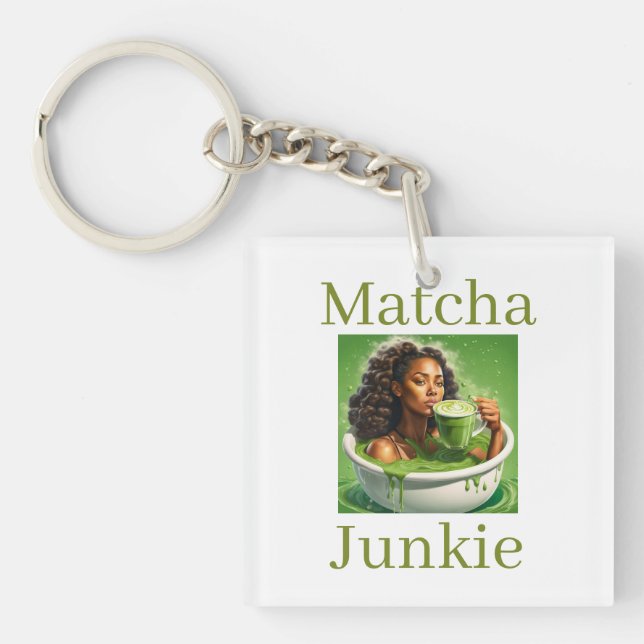 Porte-clés Matcha Junkie (Devant)