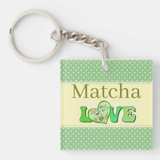 Porte-clés Matcha Love (Devant)