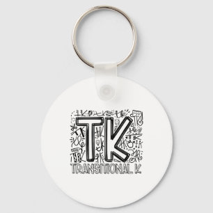 Porte-clés Maternelle Tk Typographie Ck À L'école