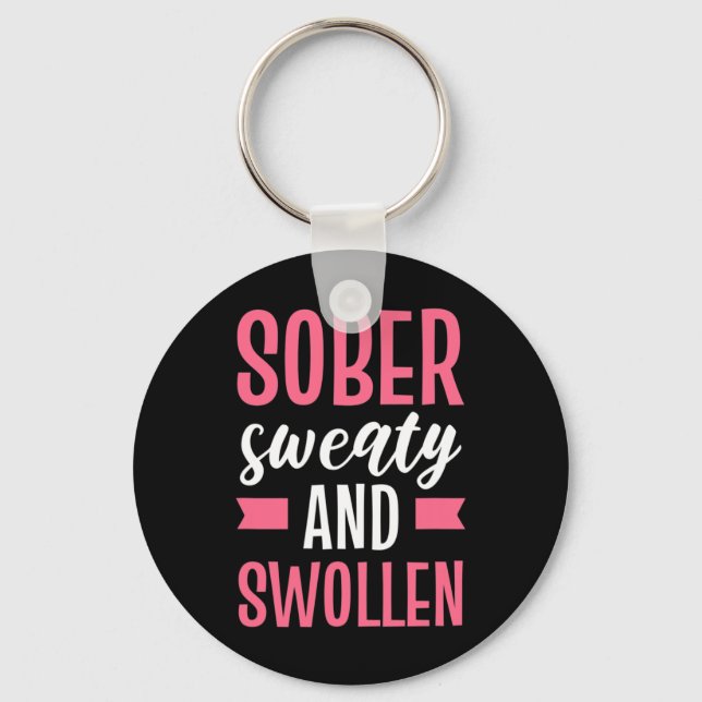 Porte-clés Maternité Sober Sweatée Et Swollen (Recto)