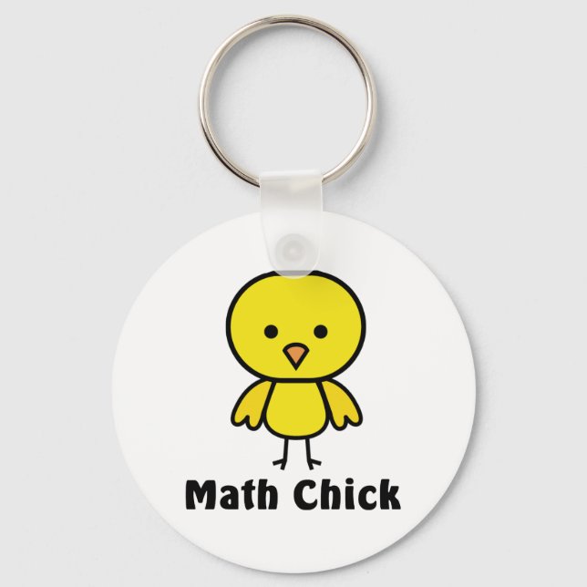 Porte-clés Math Chick (Recto)