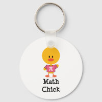 Math Chick Key Chain