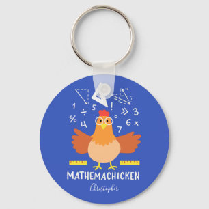 Porte-clés Math Chicken Gag Funny Mathemachickicken Enseignan