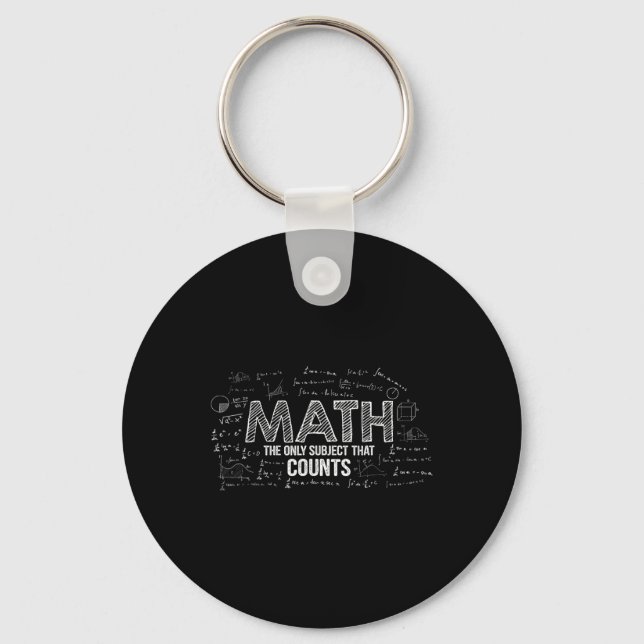 Porte-clés Math drôle est le seul sujet qui compte Math Te (Recto)