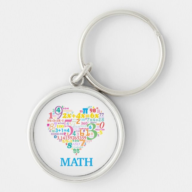 Porte-clés Math du cœur (Devant)