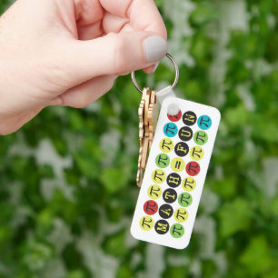 Porte-clés Math égale Fun Colorful Funny Mod Porte - clé Pi