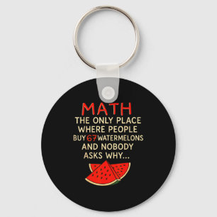 Porte-clés Math Et 67 Pastèques Drôle 6 7 Mème Calcul