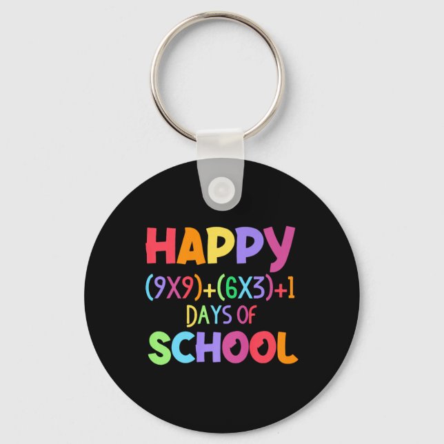 Porte-clés Math Formula 100 Jours D'École Drôle Enseignant Ma (Recto)