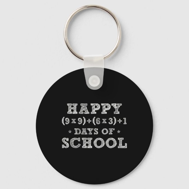 Porte-clés Math Formula 100 Jours D'École Garçons Filles Thé (Recto)