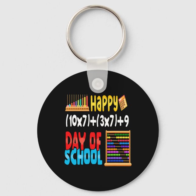 Porte-clés Math Formula 100 Jours D'École Pour Les Étudiants (Recto)