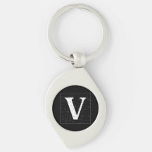 Math Monogramme - Lettre V