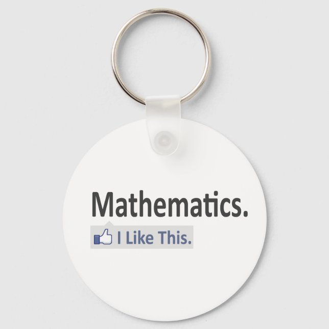 Porte-clés Mathématiques... J'Aime Ça (Recto)