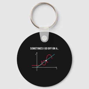 Porte-clés Mathématiques Parfois Je Pars Dans Une... Tangente