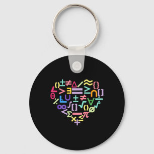 Porte-clés Mathématiques Symboles Coeur Amusant Valentines Jo