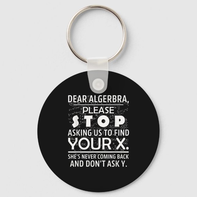 Porte-clés Maths drôles pour les amateurs de maths Nerd Nerd  (Recto)