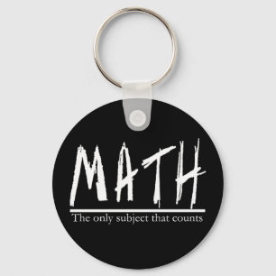 Porte-clés Maths. Le seul sujet qui compte. Plaisanterie de