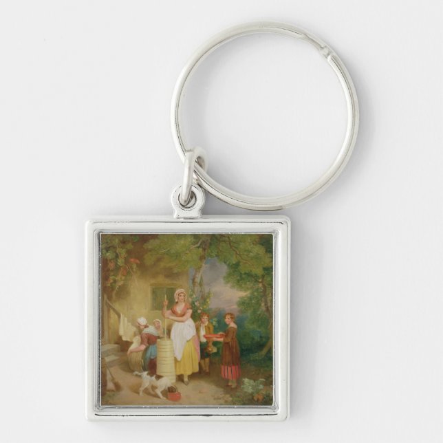 Porte-clés Matin, 1799 (huile sur la toile) (Devant)