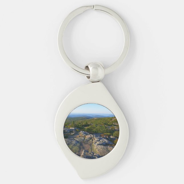 Porte-clés Matin au sommet de la montagne Cadillac à Acadia (Devant)
