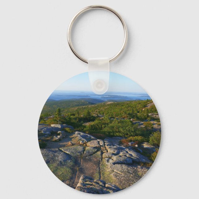 Porte-clés Matin au sommet du mont Cadillac à Acadia (Recto)