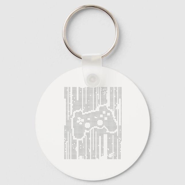 Porte-clés Matrix Pad - Jeux Vidéo de Gamer Contrôleur (Recto)