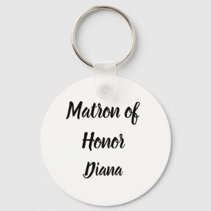 Porte-clés Matron d'honneur Cadeaux Nom personnalisé Cadeaux