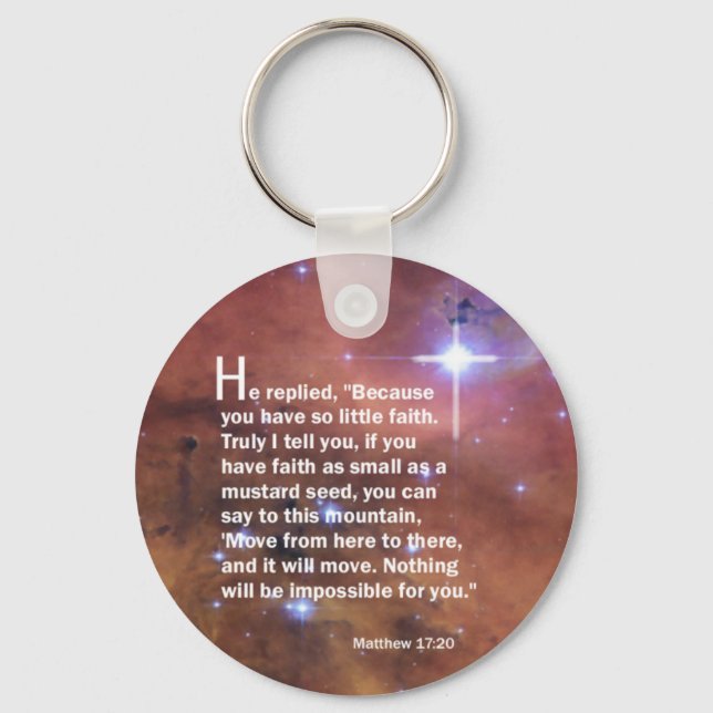 Porte-clés Matthieu 17:20 (Recto)