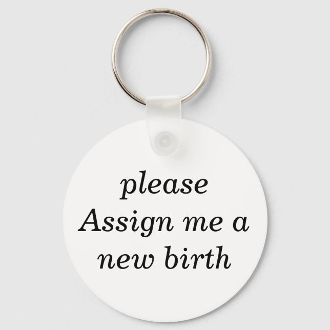 Porte-clés m'attribuer un nouveau porte - clé de naissance (Recto)