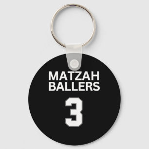 Porte-clés Matzah Ballers 3 Funny Jewish Pun Basketball Team