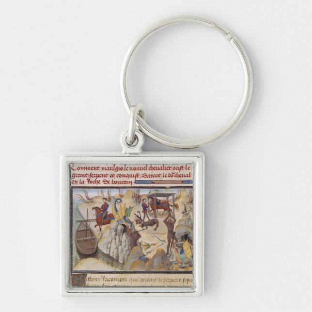Porte-clés Maugis combattant le serpent (Devant)