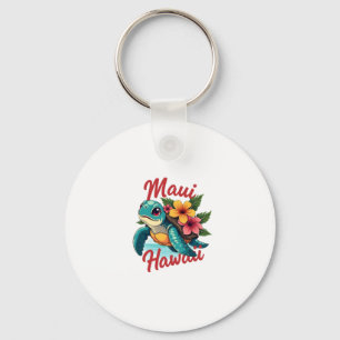 Porte-clés Maui Hawaii T Chemise Fille Femmes Enfants Tortue