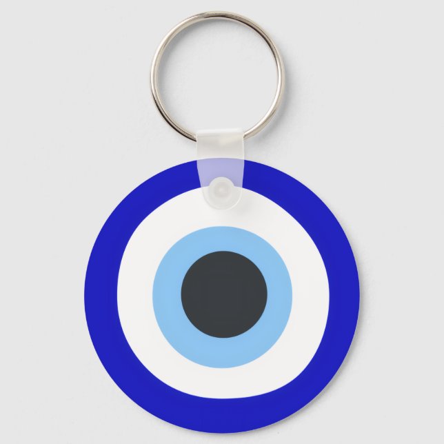 porte-clés mauvais œil personnalisable  (Recto)
