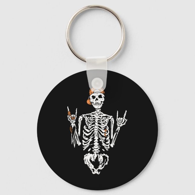 Porte-clés Mauvais Skeleton Roche main été Halloween femmes c (Recto)