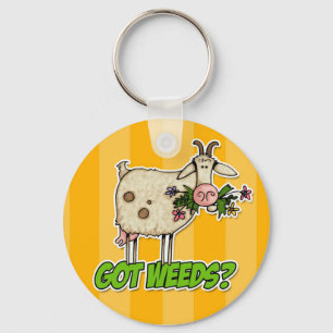 Porte-clés mauvaises herbes obtenues chèvre