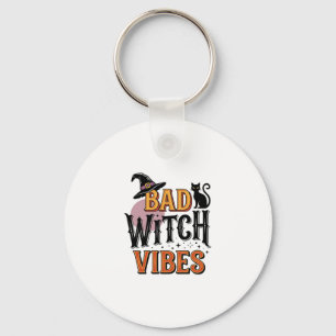 Porte-clés Mauvaises vibrations de sorcière Création de chemi