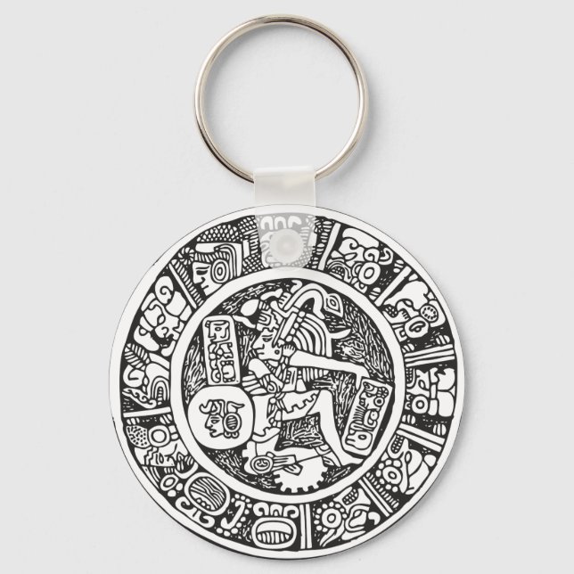 Porte-clés Mayan circle, Mexican hieroglyph(Maya) (Recto)
