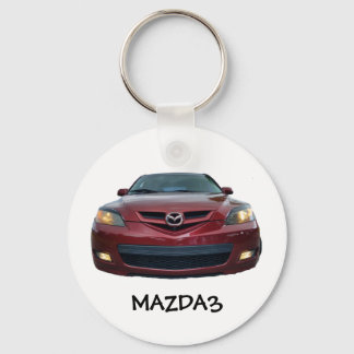 Porte-clés Mazda3 Button Keychain Mazda 3 front only