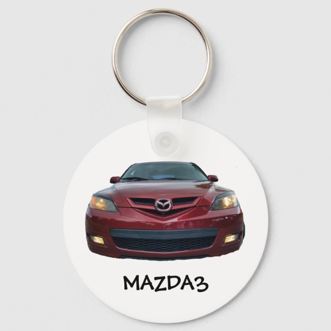 Porte-clés Mazda3 Button Keychain Mazda 3 front only (Recto)
