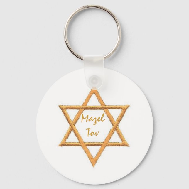 Porte-clés Mazel Tov/Étoile de David (Recto)