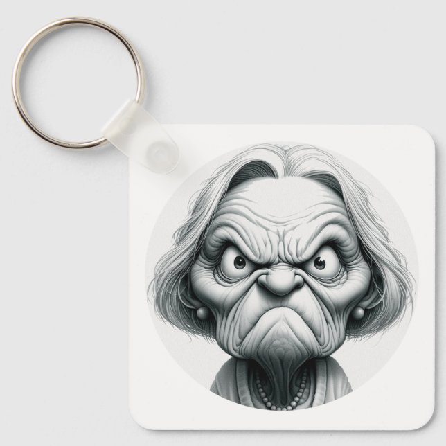 Porte-clés "Mean Nancy" Aluminum Keychain (Recto)