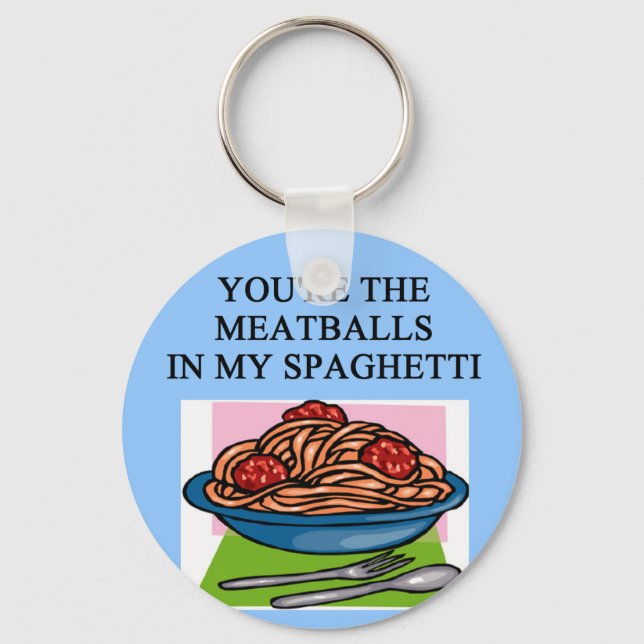 Porte-clés MEATBALLS et amateurs de spahgetti (Recto)