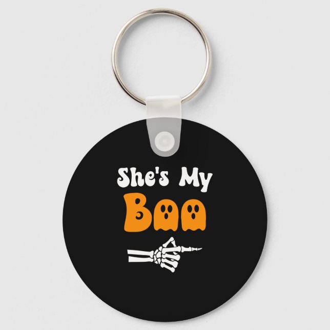 Porte-clés Mec blague drôle correspondance Halloween couples  (Recto)