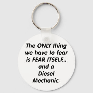 Porte-clés Mécanicien de diesel de crainte