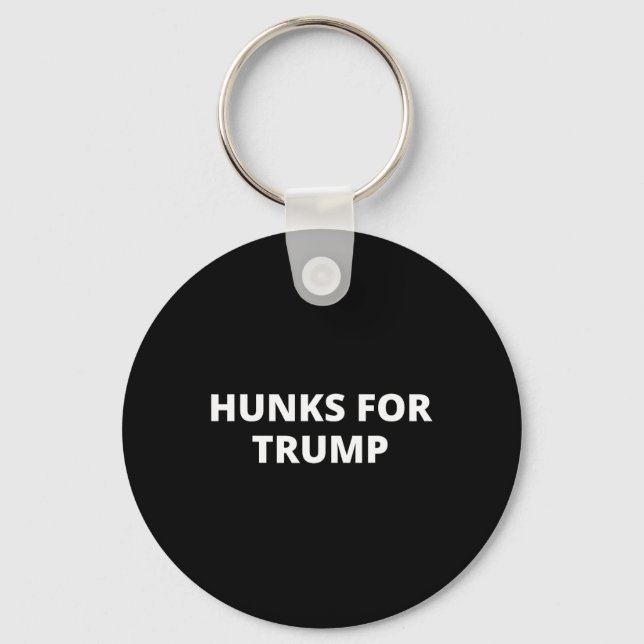 Porte-clés Mecs pour Trump - partisan de Donald Trump  (Recto)