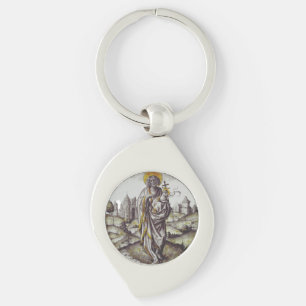 Porte-clés Médaillon avec saint Jean-Baptiste