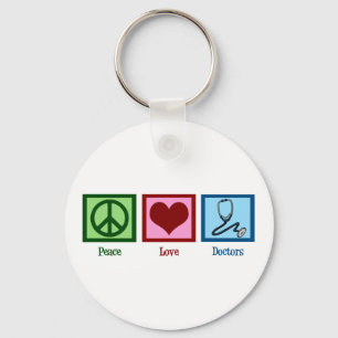 Porte-clés Médecins Peace Love