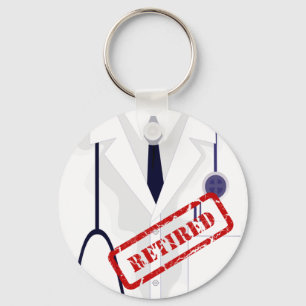 Porte-clés Médicale Lab Coat Jacket Docteur Porte - clé ret