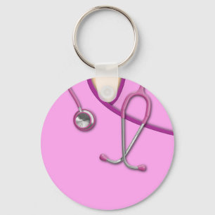 Porte-clés Médicale rose frotte
