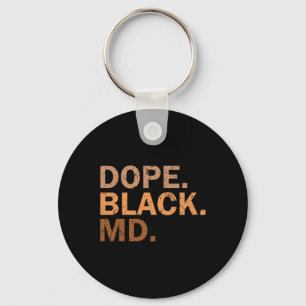 Porte-clés Médicament noir Md Mélanine Mois noir Africain Méd