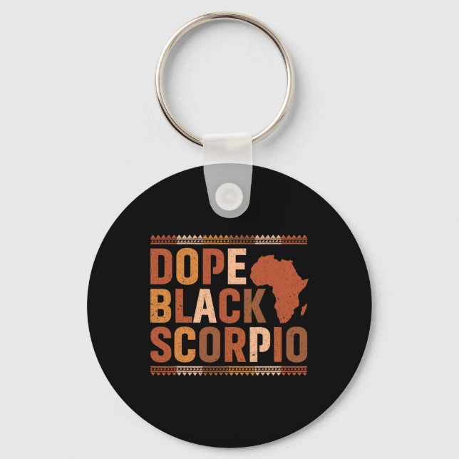 Porte-clés Médicament Noir Scorpion Mélanine Mois de l'Histoi (Recto)
